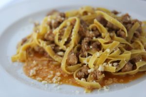 trattoria parma - tagliatelle del norcino